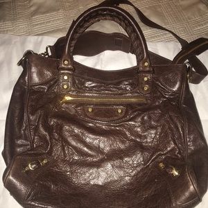 Chocolate Brown Beautiful Like New Balenciaga Bag!